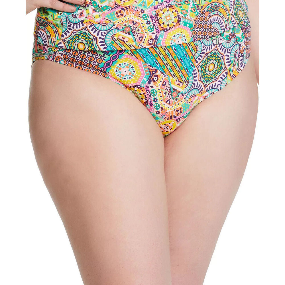 Bleu by Rod Beattie Plus Seriously Sunny Sarong Hipster Bikini Bottoms 14